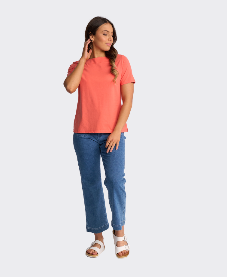 Vassalli Top Raya S/S Boat Neck