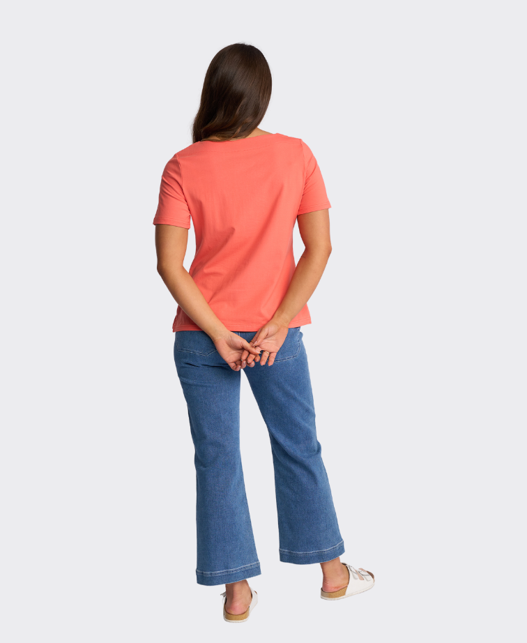 Vassalli Top Raya S/S Boat Neck