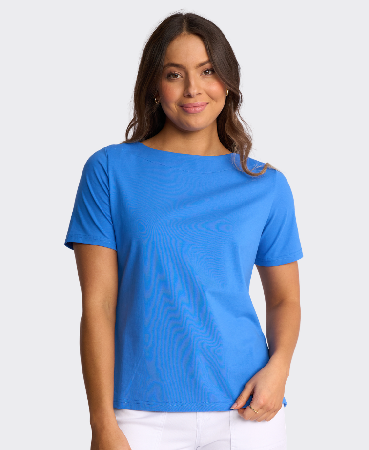 Vassalli Top Raya S/S Boat Neck