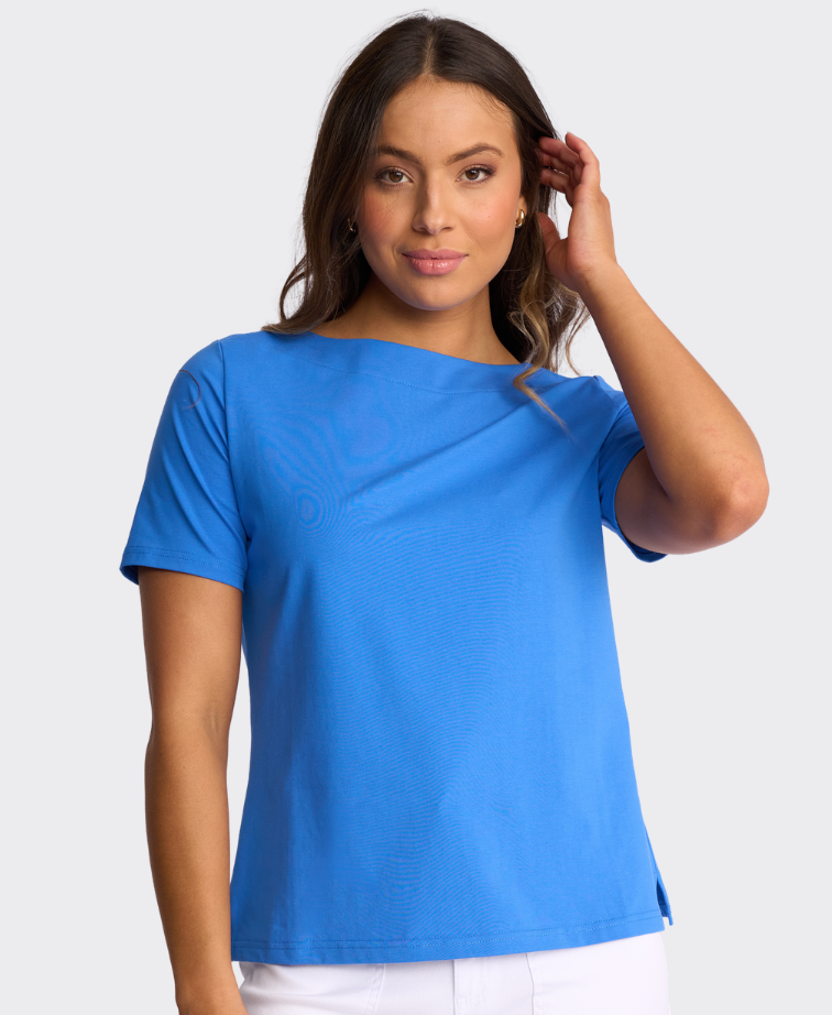 Vassalli Top Raya S/S Boat Neck