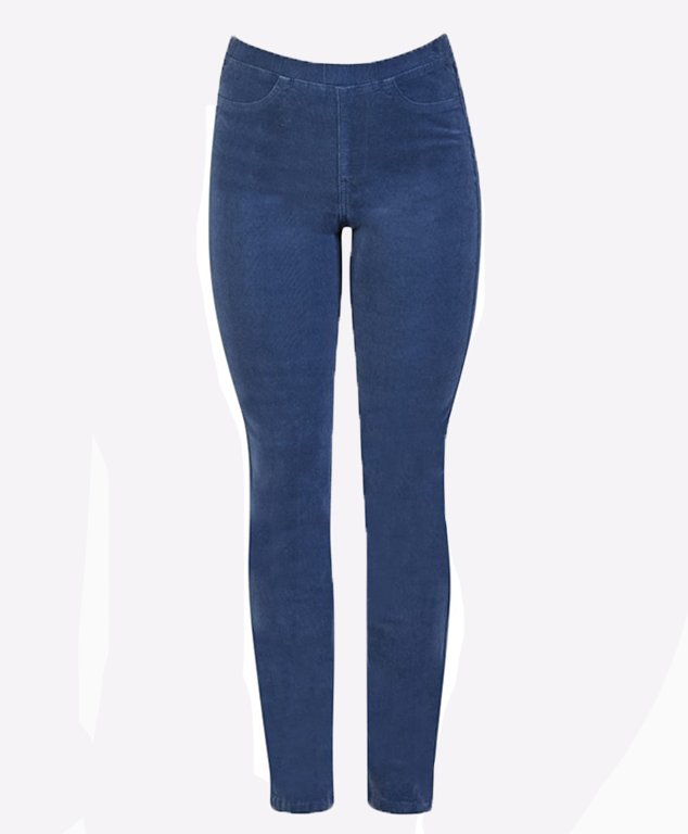 Vassalli Pant Bay Cord Slim Leg - French Blue