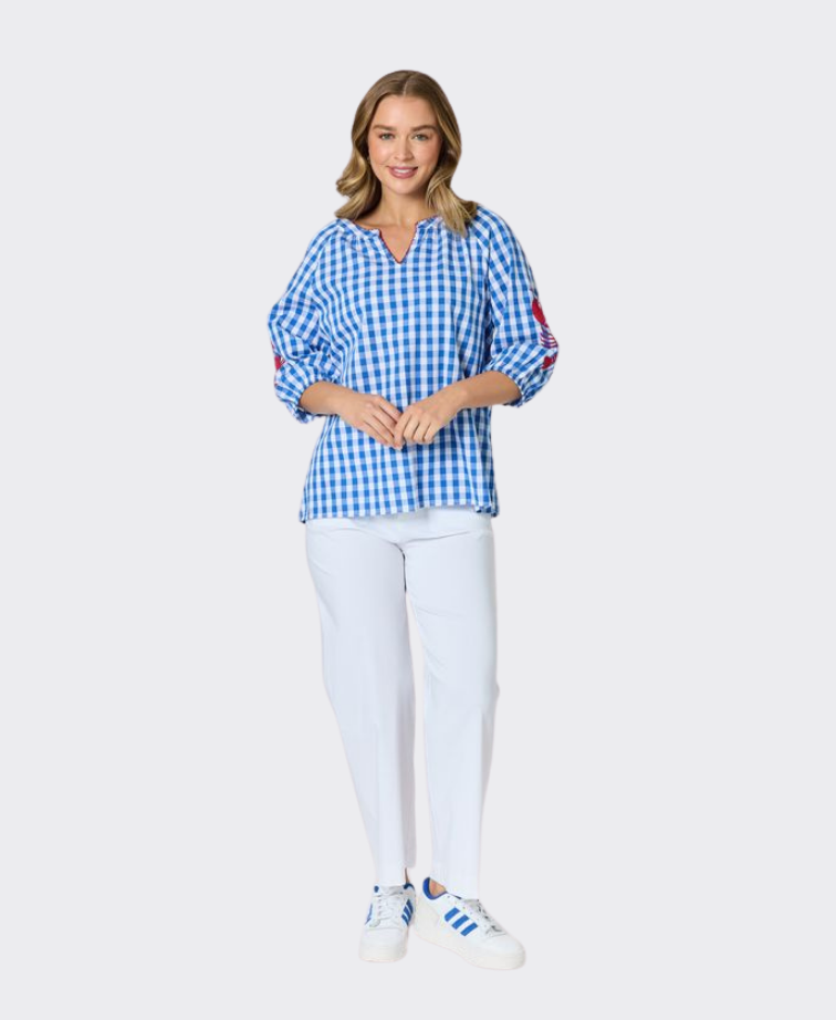 Threadz Pant Marine Wide Leg