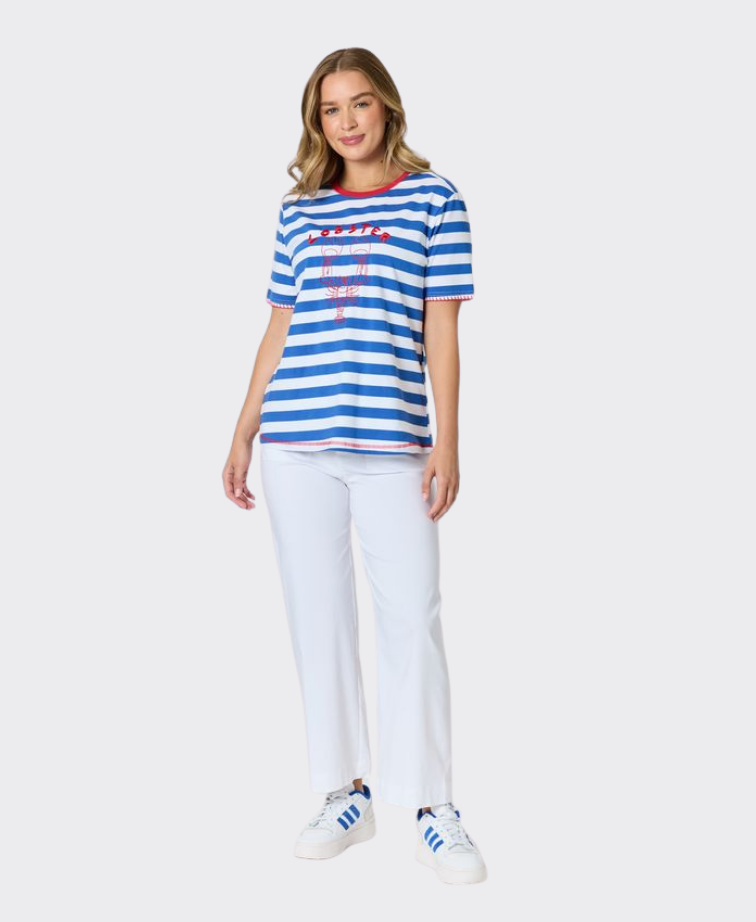 Threadz Pant Marine Wide Leg