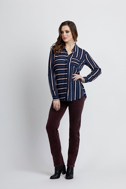 Vassalli Pant Bay Cord Slim Leg