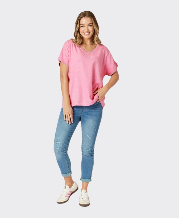 Threadz Top Sienna V-Neck