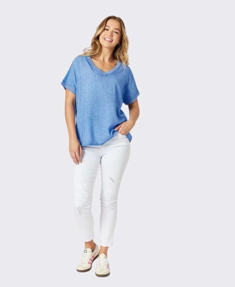 Threadz Top Sienna V-Neck