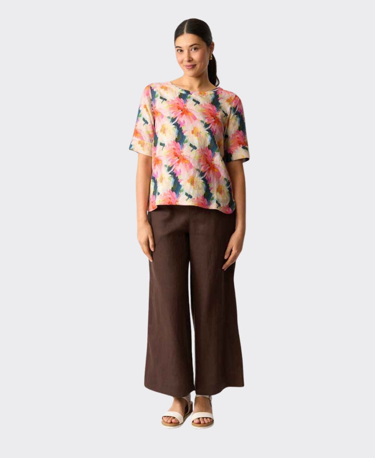 Foil Top Pleat Back Linen