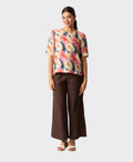 Foil Top Pleat Back Linen