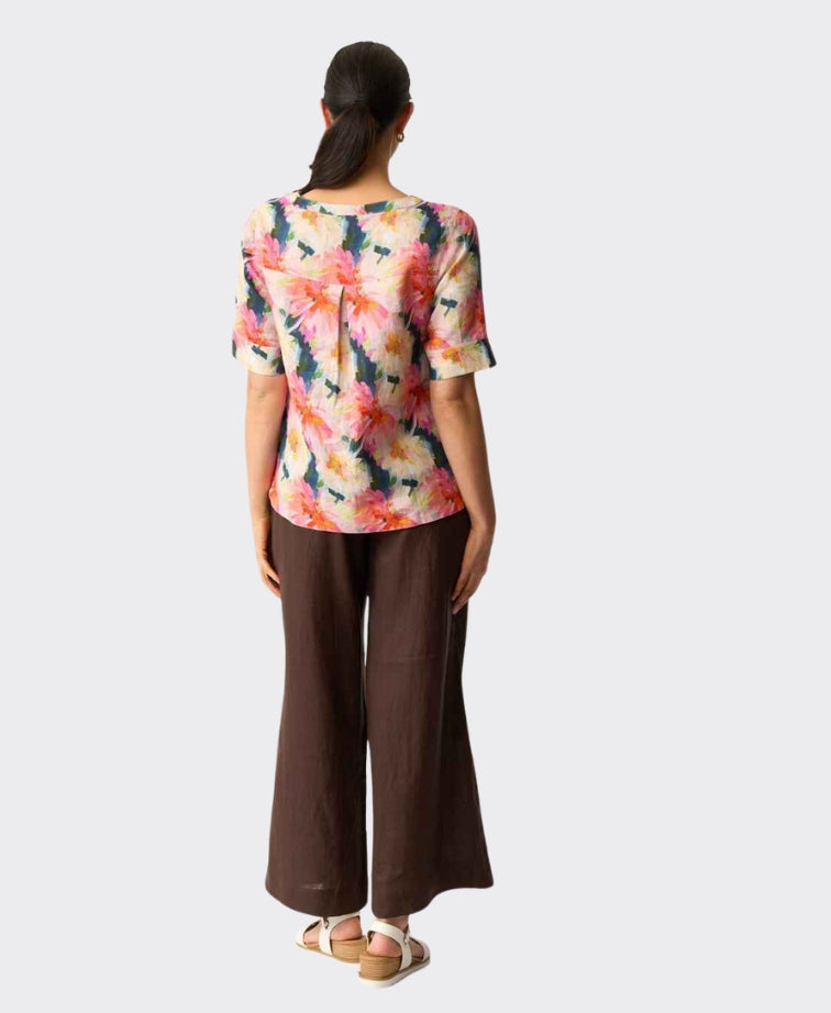 Foil Top Pleat Back Linen