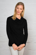 Bay Road Merino Shimmer Top - Black