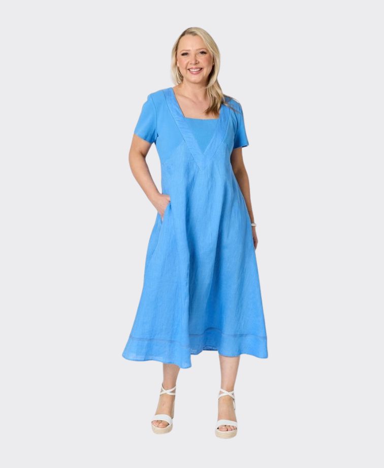 Gordon Smith Dress Le Marais Linen