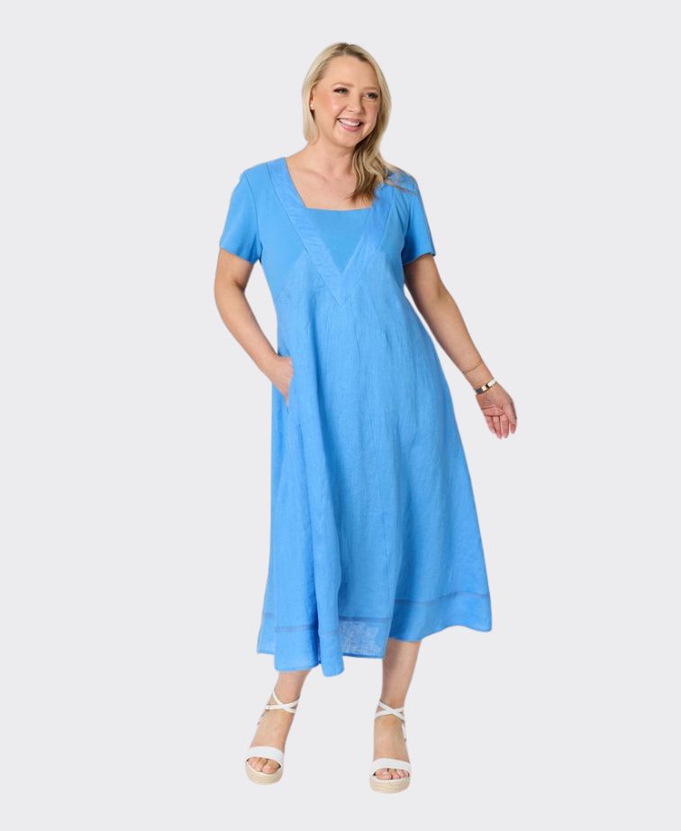 Gordon Smith Dress Le Marais Linen