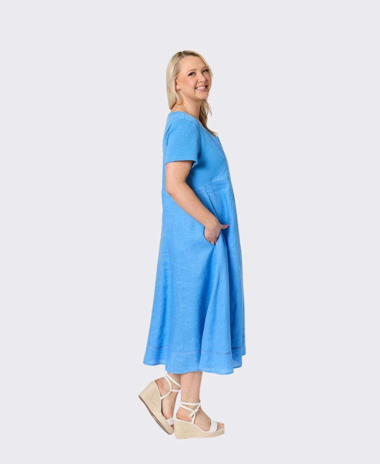 Gordon Smith Dress Le Marais Linen