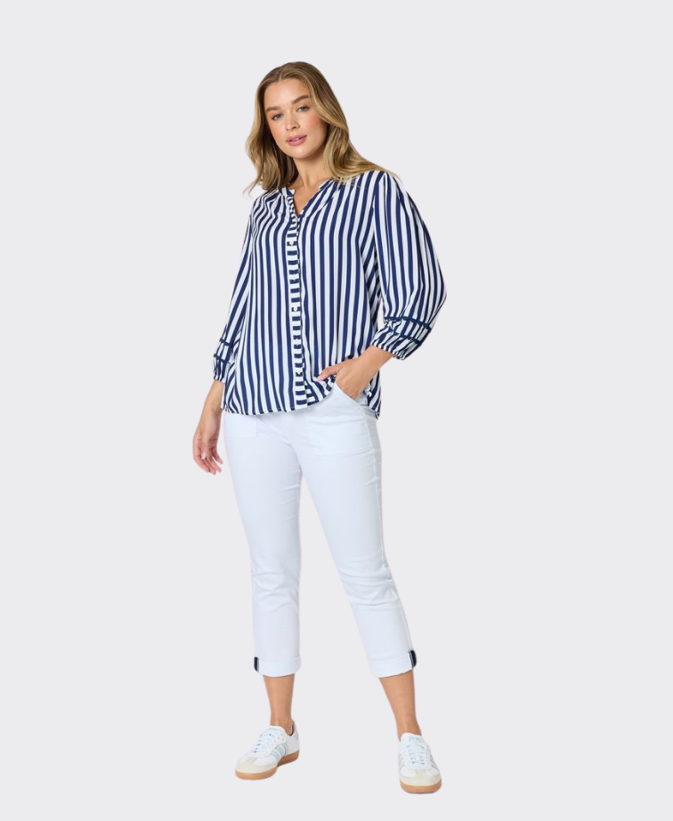 Threadz Top Montecito Stripe
