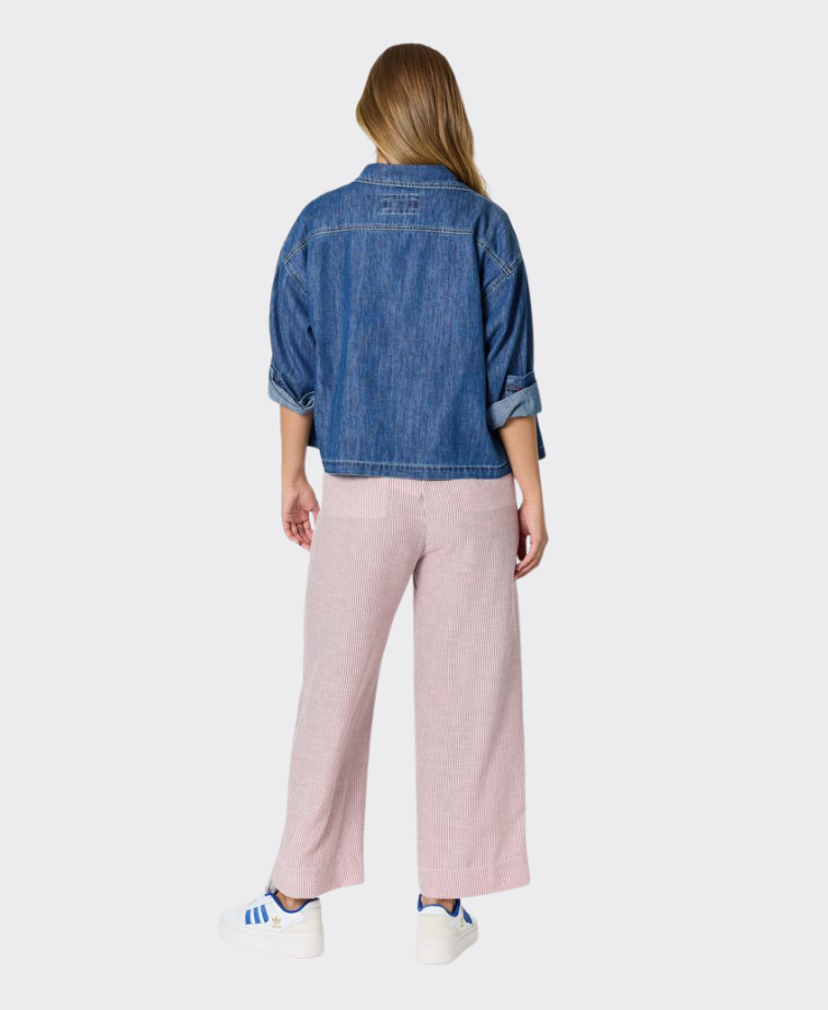 Threadz Jacket Coast Crop Denim