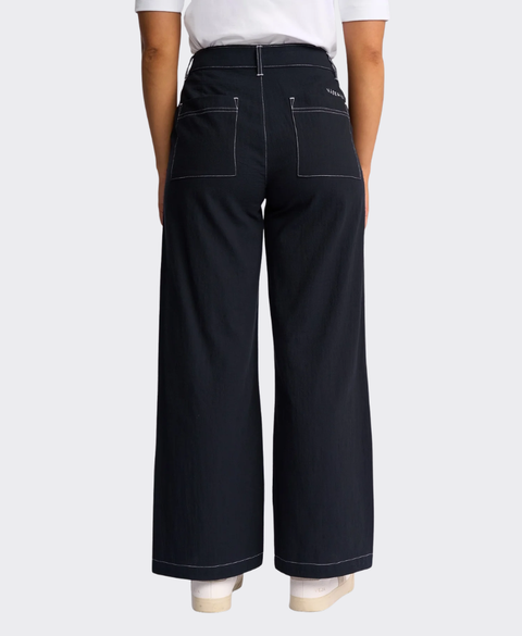 Vassalli Pant Oslo Wide Leg Contrast Stitching