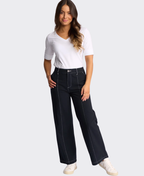 Vassalli Pant Oslo Wide Leg Contrast Stitching