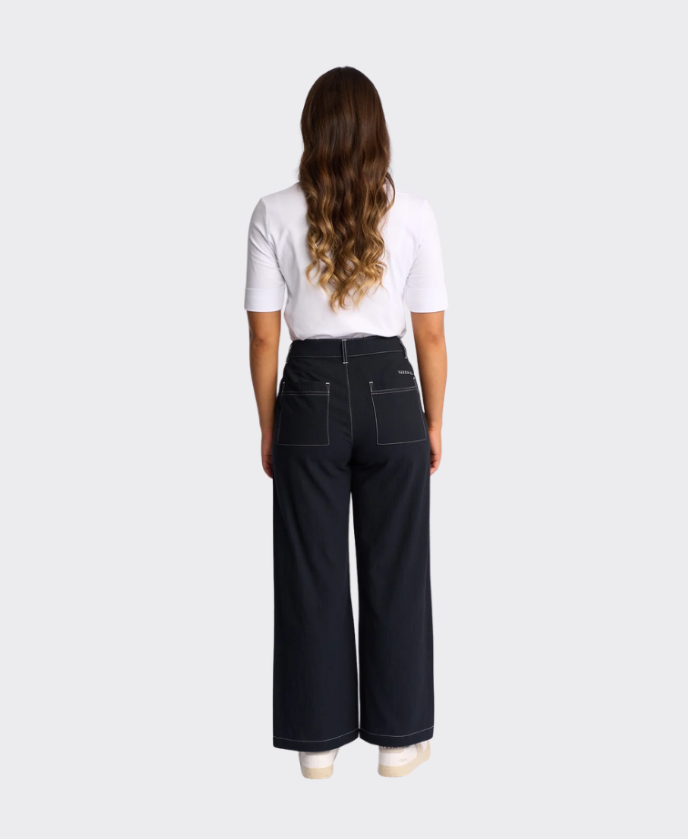 Vassalli Pant Oslo Wide Leg Contrast Stitching