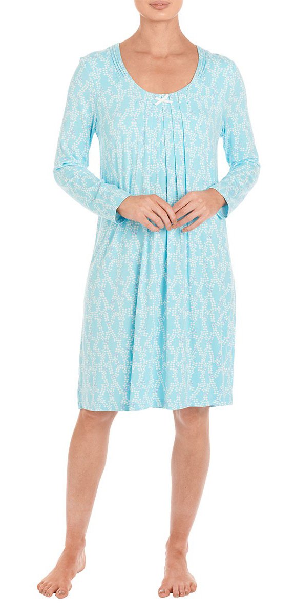 Givoni Nightie Slinky Pleat Neck - Aqua