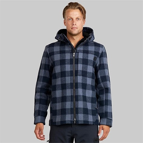 Swanndri Hudson Hoody - Slate/Navy Chk
