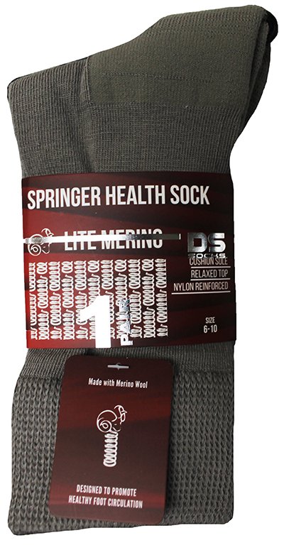 DS Springer Merino Lite Dress Socks - Sandstone