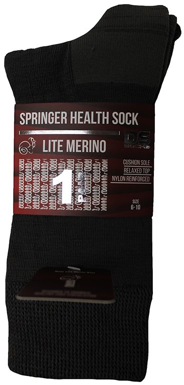 DS Springer Merino Lite Dress Socks - Bark