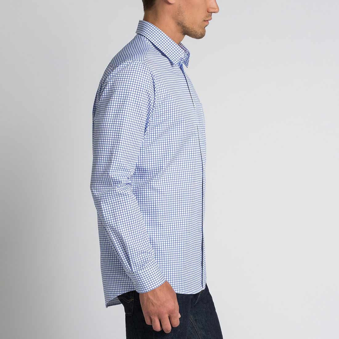 RMW Collins L/S Shirt - White/Blue