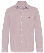 RMW Collins L/S Shirt - Burgundy/White
