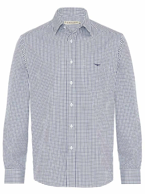 RMW Collins L/S Shirt - Navy/White