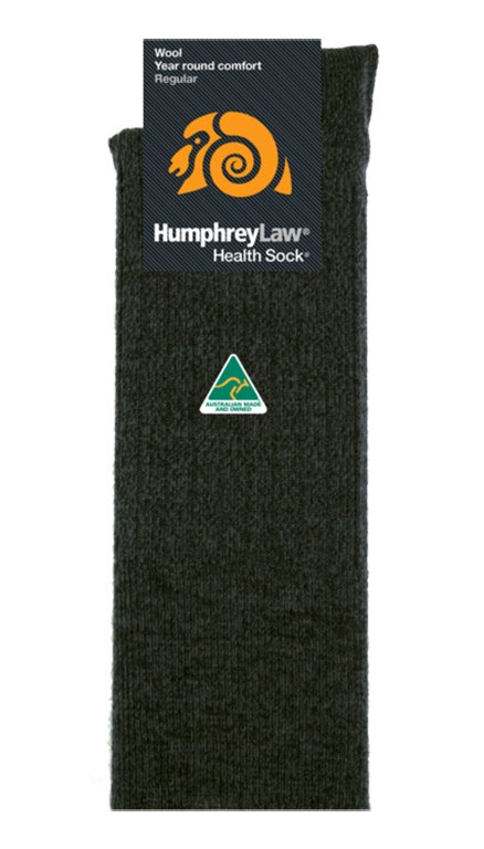 Humphrey Law Health Sock Wool - Charcoal