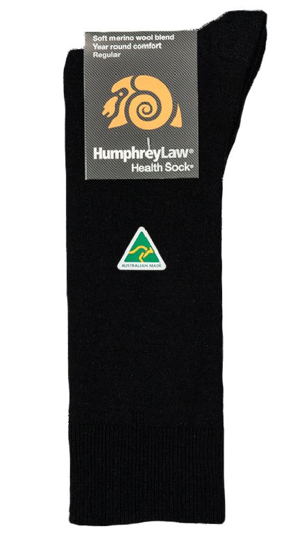 Humphrey Law Health Sock Merino Wool - Black