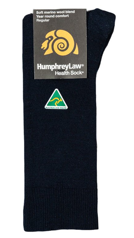 Humphrey Law Health Sock Merino Wool - Navy