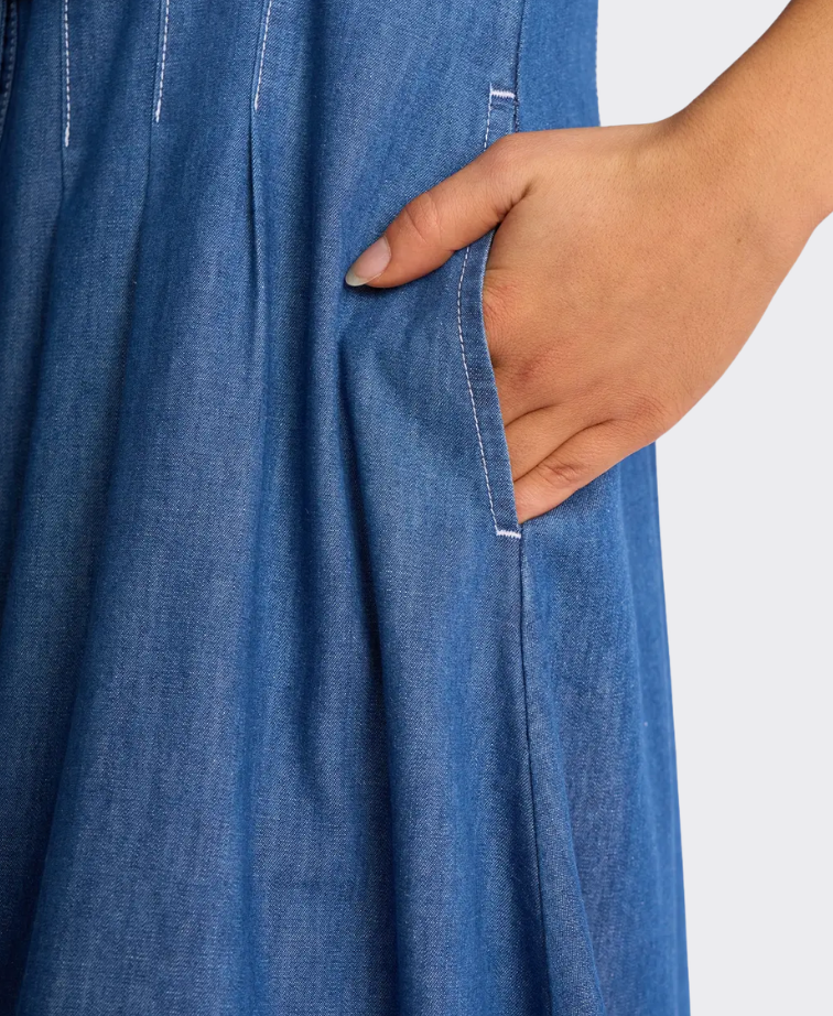 Vassalli Dress Addie Button Up with Pockets