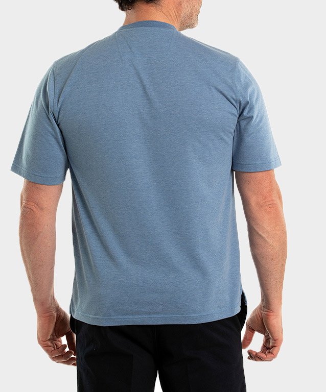 Breakaway Tee Kinnersly Crew - Lt Blue Marle