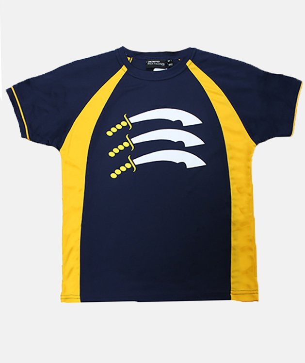 North Shore Cricket Training Tee - Navy/Gold