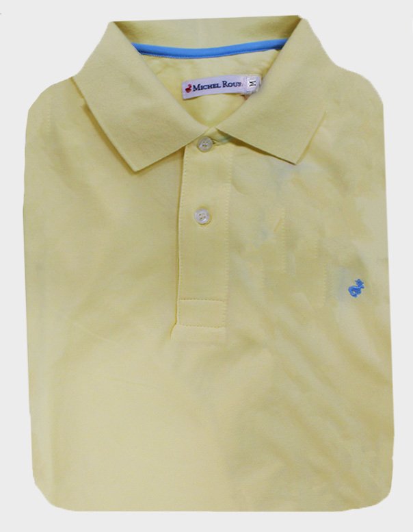 Michel Rouen Polo Pique Plain - Butter