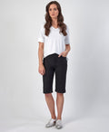 Vassalli Short Long Poplin - Black