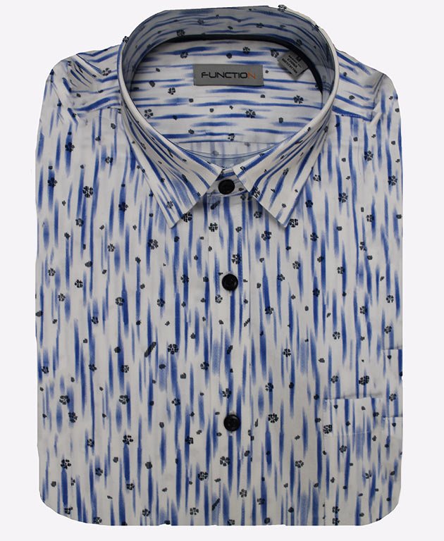 Function Shirt S/S Print - Blue