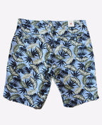 Michel Rouen Shorts Soft Wash Floral - Blue