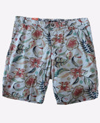 Michel Rouen Shorts Soft Wash Floral - Grey