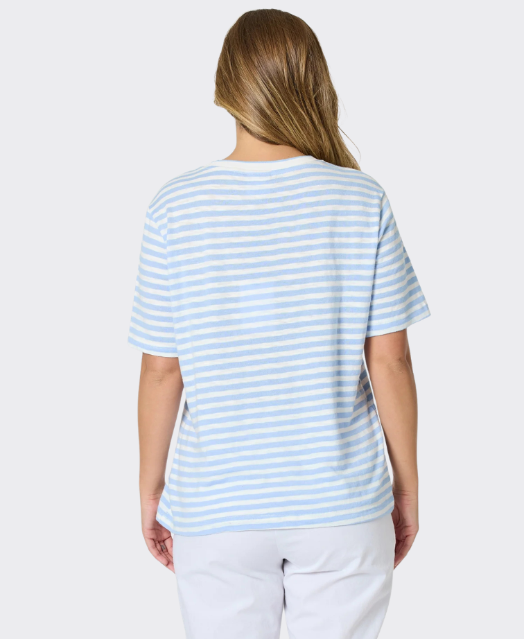 Threadz Tee Charmed Stripe