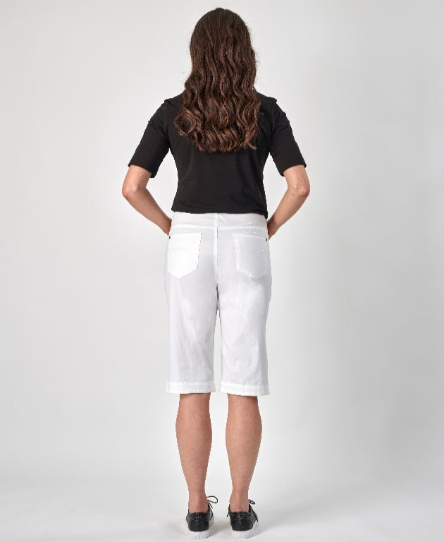 Vassalli Short Long Poplin - White