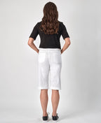 Vassalli Short Long Poplin - White