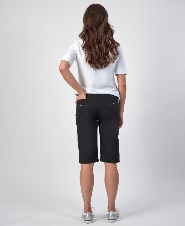 Vassalli Short Long Poplin - Black