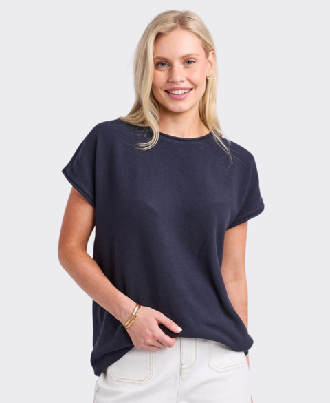 Elm Tee Eliza Boat Neck Stripe