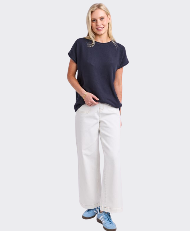 Elm Tee Eliza Boat Neck Stripe