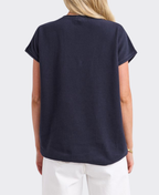 Elm Tee Eliza Boat Neck Stripe