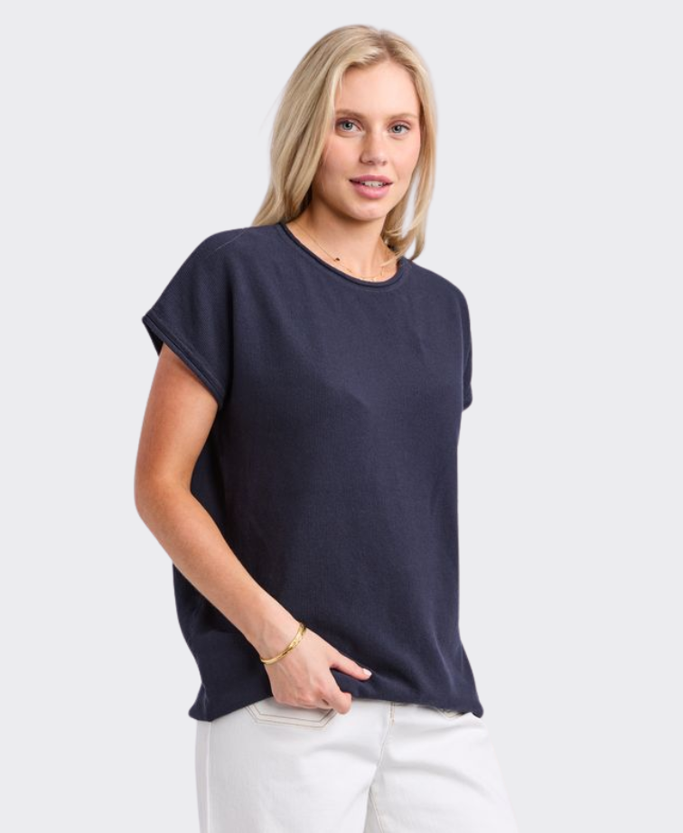 Elm Tee Eliza Boat Neck Stripe