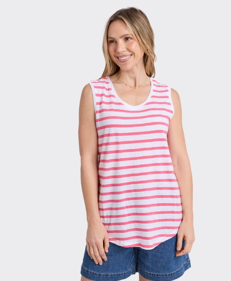 Elm Tank Scoop Stripe