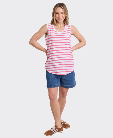 Elm Tank Scoop Stripe